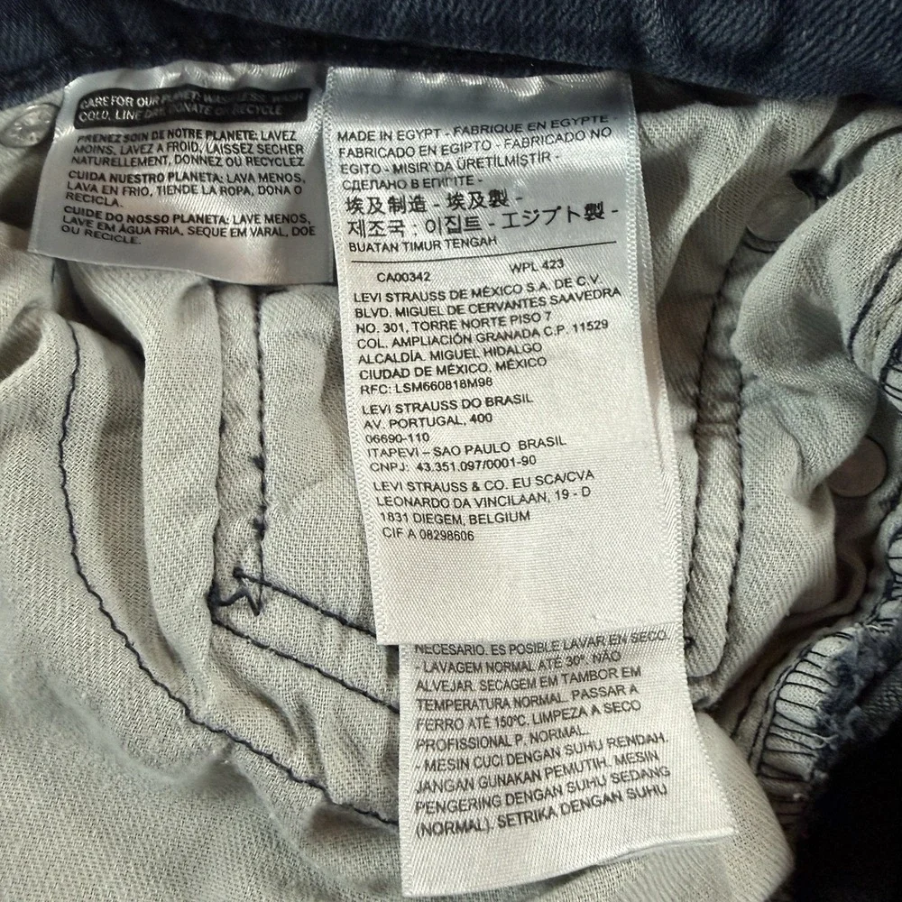 Levi's Men's 514 Straight Leg Jeans W33 L32 Blue Denim Mid Rise Classic Fit